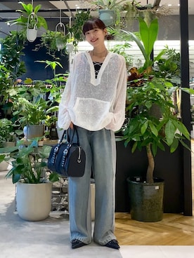 「アイテム（パーカー）」を使った、mami222さん（レディース・164cm）の夏コーディネート