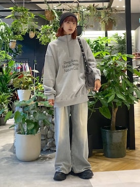 「JEANASIS（ジーナシス）のアイテム（スウェット）」を使った、mamiさん（レディース・164cm）の秋コーディネート