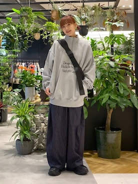 「アイテム（スラックス）」を使った、mamiさん（レディース・164cm・30代）の秋コーディネート