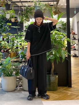 「アイテム（ニットキャップ/ビーニー）」を使った、mami222さん（レディース・164cm・30代）の夏コーディネート