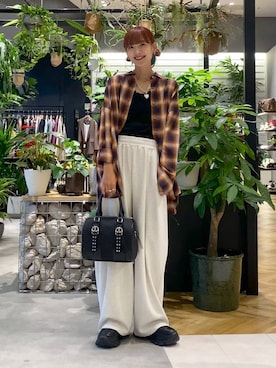 「アイテム（タンクトップ）」を使った、mamiさん（レディース・164cm・30代）の秋コーディネート