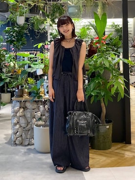 「アイテム（チョーカー）」を使った、mami222さん（レディース・164cm）の夏コーディネート