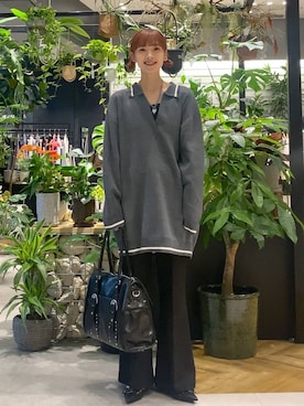 「アイテム（チュニック）」を使った、mamiさん（レディース・164cm・30代）の秋コーディネート
