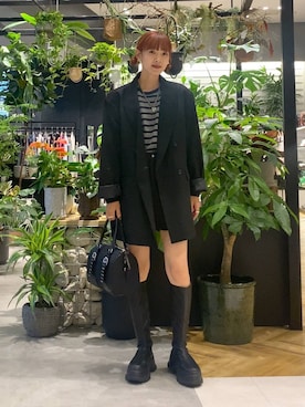 「アイテム（テーラードジャケット）」を使った、mamiさん（レディース・164cm・30代）の秋コーディネート