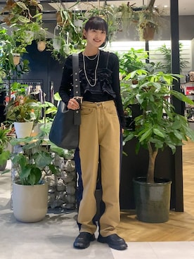 「アイテム（キャミソール）」を使った、mamiさん（レディース・164cm・30代）の秋コーディネート