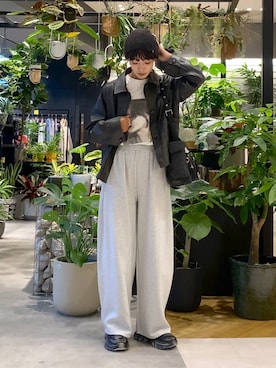 「アイテム（ブルゾン）」を使った、mamiさん（レディース・164cm・30代）の秋コーディネート