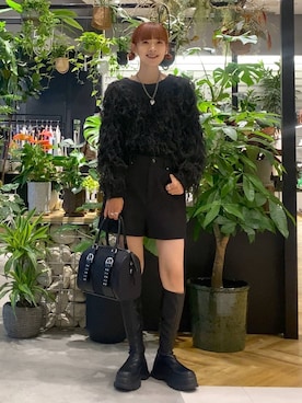 「アイテム（ボストンバッグ）」を使った、mamiさん（レディース・164cm・30代）の秋コーディネート