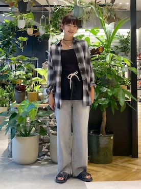 「アイテム（チョーカー）」を使った、mami222さん（レディース・164cm・30代）の夏コーディネート
