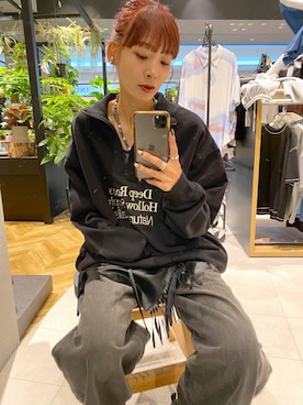 「JEANASIS（ジーナシス）のアイテム（スウェット）」を使った、mamiさん（レディース・164cm）の秋コーディネート