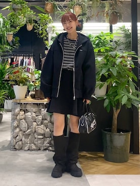 「アイテム（ブルゾン）」を使った、mamiさん（レディース・164cm・30代）の秋コーディネート