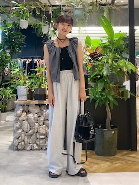 「アイテム（タンクトップ）」を使った、mami222さん（レディース・164cm・30代）の夏コーディネート