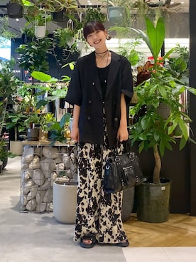 「JEANASIS（ジーナシス）のアイテム（ジャケット/アウター）」を使った、mami222さん（レディース・164cm）の夏コーディネート