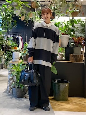 「アイテム（スラックス）」を使った、mamiさん（レディース・164cm・30代）の秋コーディネート