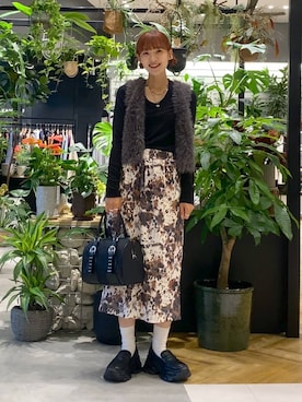 「アイテム（ベスト）」を使った、mamiさん（レディース・164cm・30代）の秋コーディネート