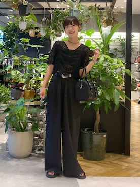 「アイテム（スラックス）」を使った、mami222さん（レディース・164cm・30代）の夏コーディネート