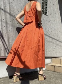 Ameri（アメリ）の「MEDI BACK OPEN COTTON DRESS（ワンピース）」 - WEAR