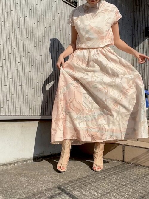 Ameri（アメリ）の「MEDI MANON SET UP DRESS（ワンピース）」 - WEAR