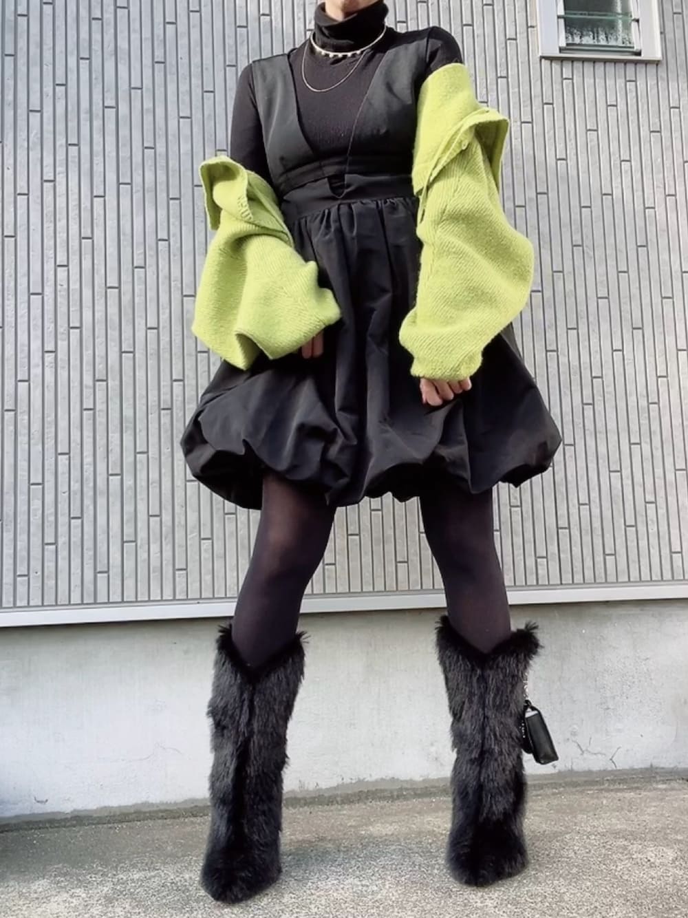 yello ファッション yello ファーブーツ