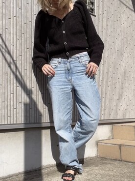 「Ameri（アメリ）のアイテム（カーディガン/ボレロ）」を使った、Yukiさん（レディース・161cm）の春コーディネート