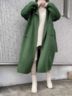 AMERI(アメリ)の「STAND COLLAR SCARF COAT(その他アウター