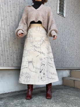 「Ameri（アメリ）のアイテム」を使った、Yukiさん（レディース・161cm）の冬コーディネート