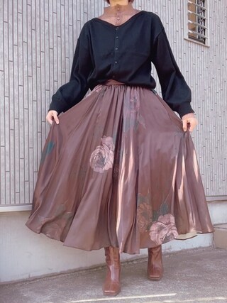 Ameri（アメリ）の「2WAY FAKE LAYERED KNIT TOP（ニット/セーター