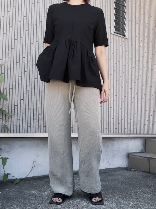 Ameri（アメリ）の「MEDI HOUNDSTOOTH STRAIGHT PANTS（その他パンツ