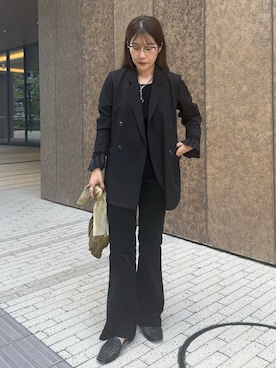 「アイテム（イエロー系）」を使った、mutsumi_lemageさん（レディース・164cm・30代）の秋コーディネート