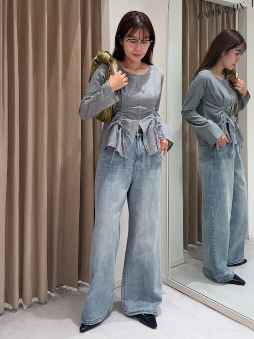 即購入OK カプリシュレマージュ　ドロストリブTシャツ ドロストリブTシャツ | CAPRICIEUX LE'MAGE(カプリシュレ