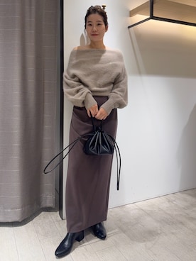 「アイテム（スカート）」を使った、mutsumi_lemageさん（レディース・164cm・30代）の秋コーディネート