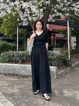 「アイテム（カーディガン/ボレロ）」を使った、mutsumi_lemageさん（レディース・164cm・30代）の春コーディネート