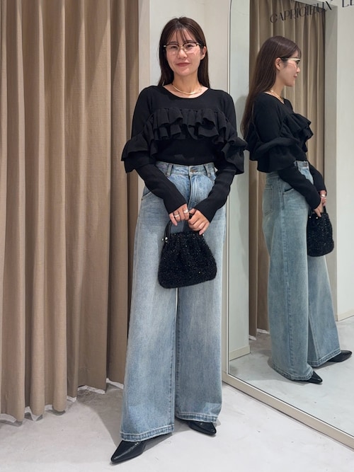 3サイズ展開】ストレートルーズデニム（デニムパンツ