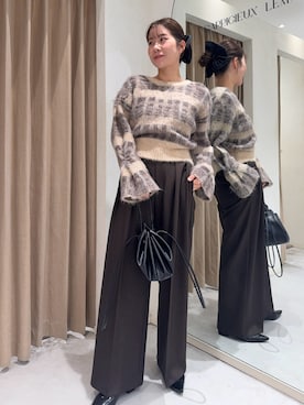 「アイテム（シュシュ）」を使った、mutsumi_lemageさん（レディース・164cm・30代）の秋コーディネート