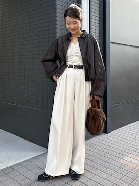 「CAPRICIEUX LE'MAGE（カプリシューレマージュ）のアイテム（ハンドバッグ）」を使った、mutsumi_lemageさん（レディース・164cm）の秋コーディネート