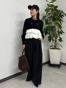 「アイテム（帽子）」を使った、mutsumi_lemageさん（レディース・164cm・30代）の秋コーディネート