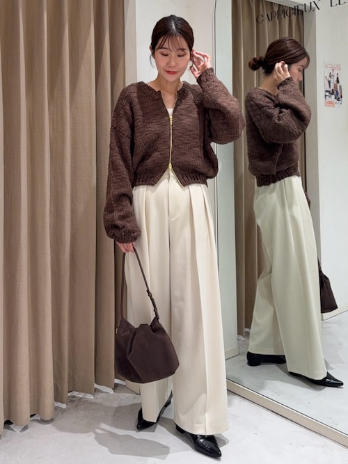 LE'MAGE×gemeilコラボ】スラブジップカーディガン（ニット/セーター