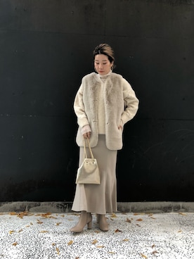 「アイテム（その他トップス）」を使った、mutsumi_lemageさん（レディース・164cm・20代）の冬コーディネート