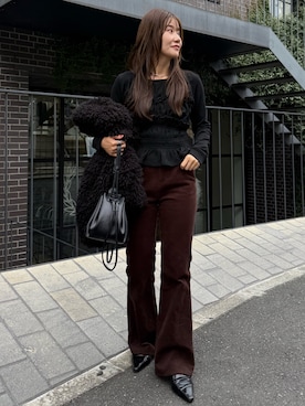 「アイテム（ショルダーバッグ）」を使った、mutsumi_lemageさん（レディース・164cm・30代）の秋コーディネート