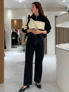 「ロングヘア」｜「アイテム（パンプス）」を使った、mutsumi_lemageさん（レディース・164cm）の秋コーディネート