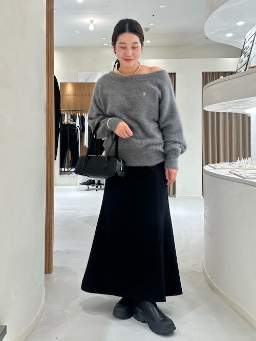 CAPRICIEUX LE'MAGE FOXカシミアボートネックニット