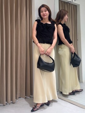 「CAPRICIEUX LE'MAGE（カプリシューレマージュ）のアイテム（スカート）」を使った、mutsumi_lemageさん（レディース・164cm）の夏コーディネート