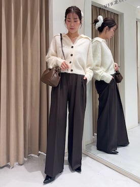 「アイテム（シュシュ）」を使った、mutsumi_lemageさん（レディース・164cm・30代）の秋コーディネート