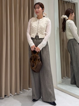 「CAPRICIEUX LE'MAGE（カプリシューレマージュ）のアイテム（ハンドバッグ）」を使った、mutsumi_lemageさん（レディース・164cm）の秋コーディネート