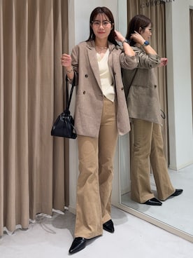 「アイテム（ローファー）」を使った、mutsumi_lemageさん（レディース・164cm・30代）の秋コーディネート