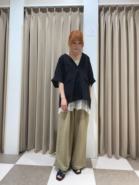 「ITEMS URBANRESEARCH（アイテムズ アーバンリサーチ）のアイテム（その他アウター）」を使った、Na_427さん（レディース・156cm）の春コーディネート