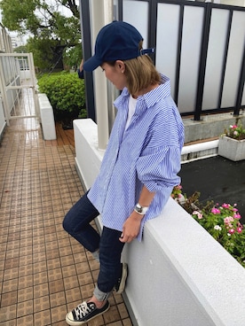 「CONVERSE（コンバース）の＜CONVERSE（コンバース）＞ALL STAR MADE IN JAPAN スニーカー ◆（スニーカー）」を使った、yukoさん（レディース・168cm）の秋コーディネート