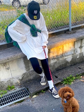 「CONVERSE（コンバース）の＜CONVERSE（コンバース）＞ALL STAR MADE IN JAPAN スニーカー ◆（スニーカー）」を使った、yukoさん（レディース・168cm）の秋コーディネート
