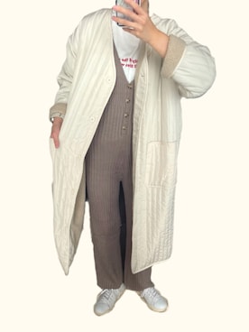 「apres jour mignon（アプレジュールミニョン）のアイテム（その他アウター）」を使った、eiko.さん（レディース・162cm）の冬コーディネート