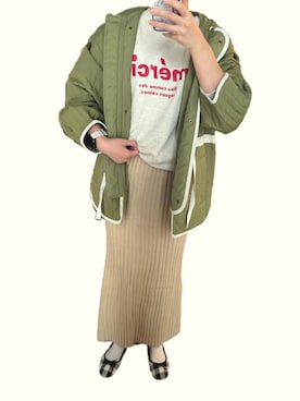 「H&M（エイチ・アンド・エム）のアイテム（バレエシューズ）」を使った、eiko.さん（レディース・162cm）の冬コーディネート