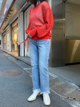 「THE KEIJI（ザ ケイジ）のアイテム」を使った、kiyomiさん（レディース・155cm）の冬コーディネート